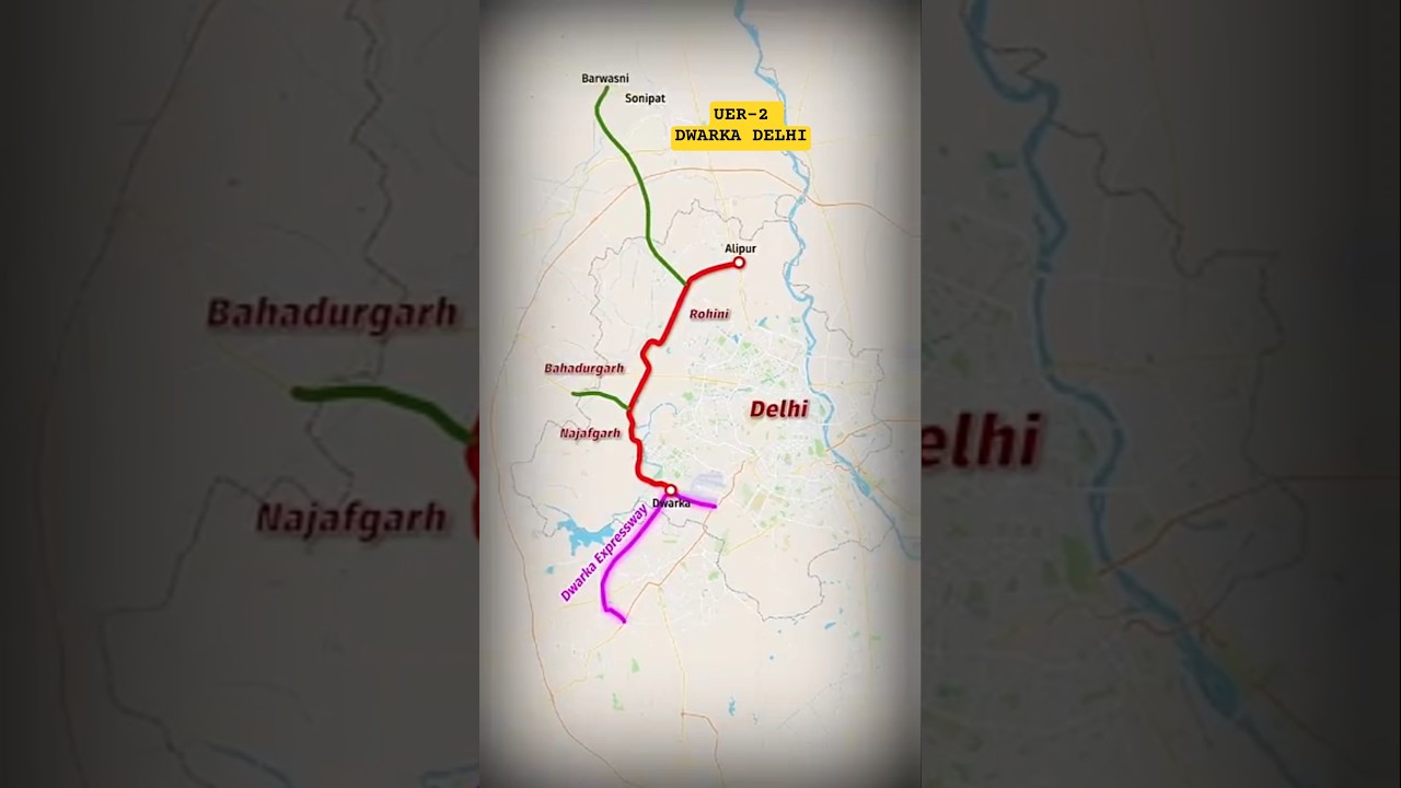 UER-2 urban extension road dwarka delhi  to punjab 