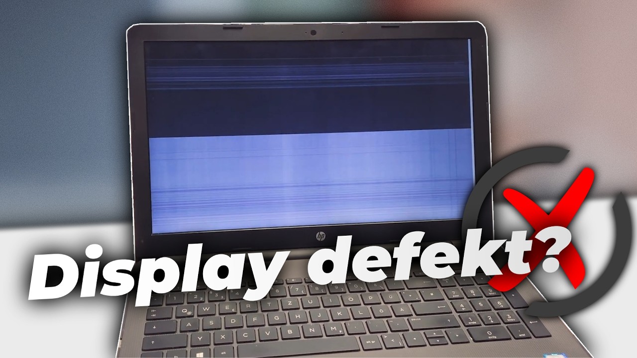 Laptop Schwarzer Streifen Display