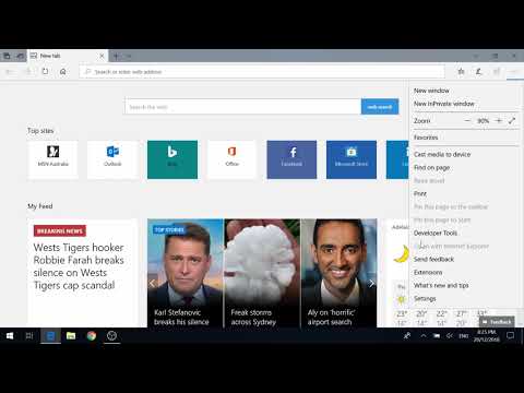 Disable/ Remove msn news feed from Microsoft Edge Browser