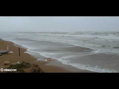 El temporal golpea la costa de Dénia
