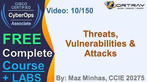 Free CCNA Cyber OPS |10- Threats, Vulnerabilities & Attacks | Day 1 |CCNA Cyber OPS  Complete Course