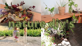 NATURE DIY'S | cottagecore aesthetic diy's