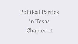Government political parties in texas ...