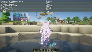 Yes steve model in-game commands showcase | how to watch variables