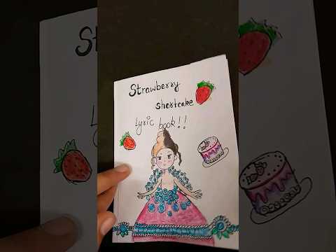 Strawberry shortcake lyric book #melaniemartinez #shortcake #strawberryshortcake #art #lyricbook..