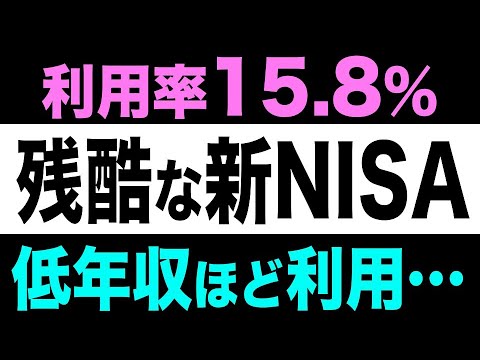 【衝撃】新NISAの利用実態が明らかに…！作っただけで満足してない？