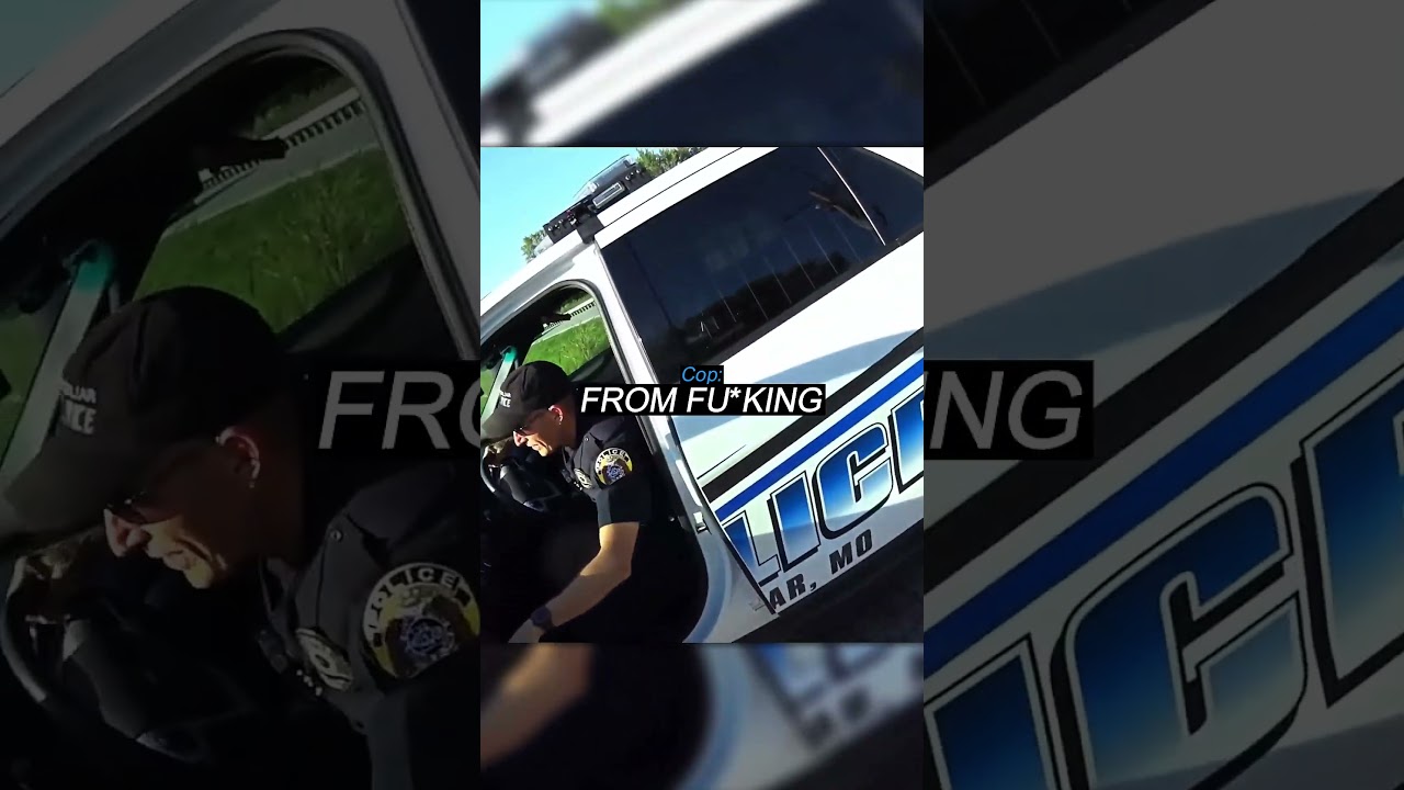 Idiot Cop Bumps Into Biker #mortorcycle  #biker