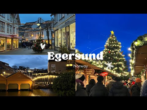 CHRISTMAS MARKET IN EGERSUND, NORWAY