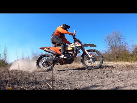 EXHAUST Comparison FMF 4.1 RCT vs Stock KTM EXC 250 F AMAZING SOUND
