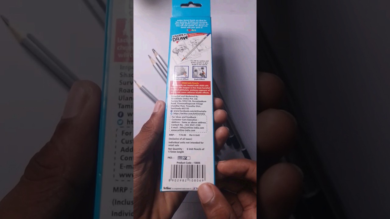 Artline pencil ✏ unboxing🤑so cute pencils🥰 and helpful