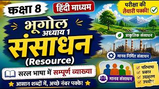 Resources (संसाधन) | Class 8 Geography Chapter 1 | Complete Chapter ( Hindi Medium )
