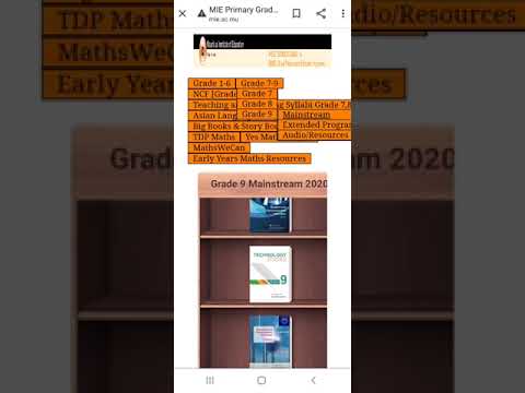 Easily Download Any MIE Grade 7 to 9 Textbook on your phone or laptop