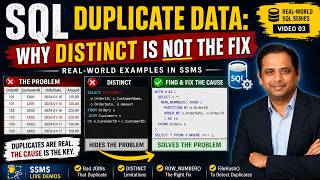 SQL Duplicate Data: Why DISTINCT Is NOT the Fix | Real-World SQL