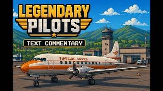 Legendary Pilots Gameplay | Cozy Relaxing Pixel Flight Sim | Text Commentary
