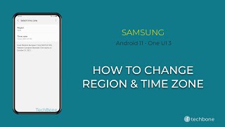 How to Change Region and Time zone - Samsung [Android 11 - One UI 3]