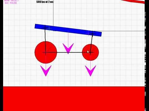 My JBox2D testbed #5 - Little throttle controled vehicule