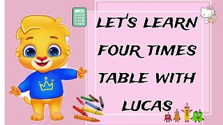 Learn 4 Times Table 🔢✨ | Easy Multiplication for Kids 😍🎉”