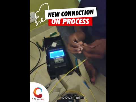 Installation of Fiber Optic Drop to our customer House  | Cfibernet - video from C Fibernet