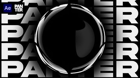 Kinetic 3D Glass Sphere in After Effects