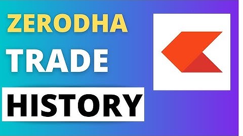 How to get trade history in Zerodha? Sell purchase history in Zerodha Kite ||