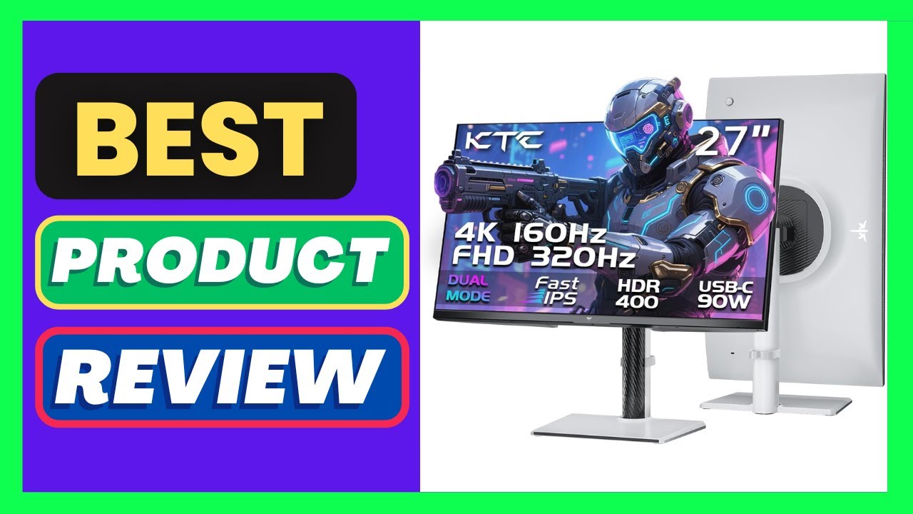 KTC 27 Inch 4K Gaming Monitor, Dual Mode UHD 160Hz & FHD 320Hz