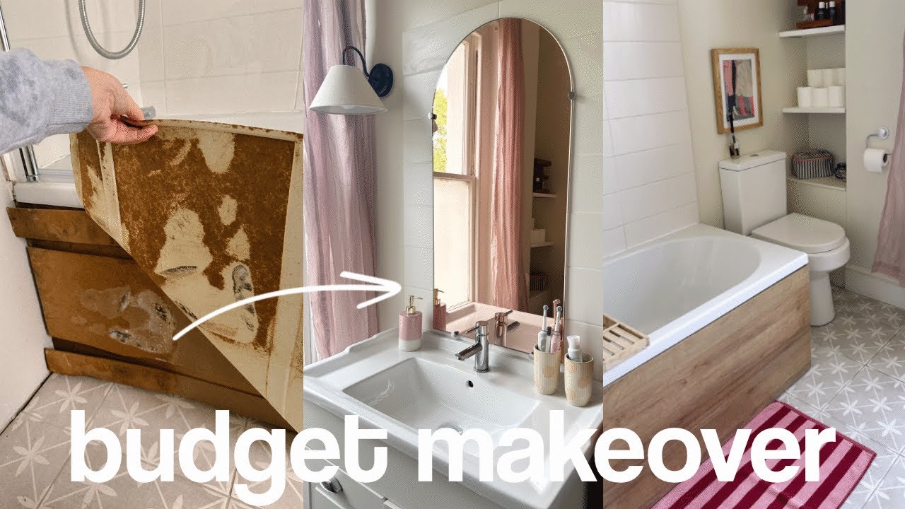 How to makeover your bathroom for UNDER £200! | Budget bathroom ...