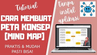 CARA MEMBUAT PETA KONSEP (MIND MAP) || MUDAH DAN PRAKTIS