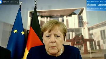 'Can you hear me now?' Angela Merkel faces technical difficulties during a video conference