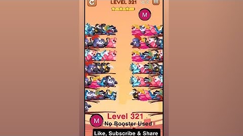 #bird #sort 2 #color #puzzle #level 321 #birdsort #colour #gaming #viral #trending #shorts #solution