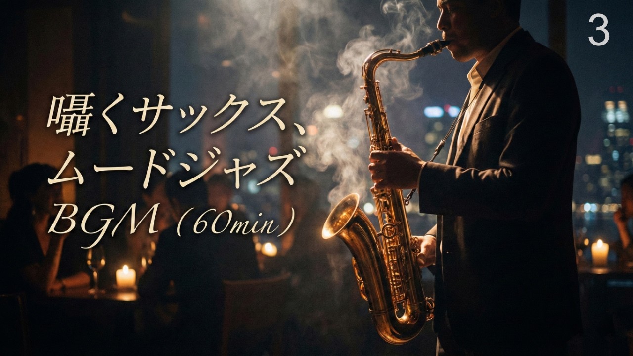 03_囁くサックス、ムードジャズBGM_60min (Official Audio)