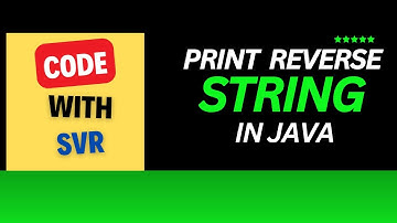 Reverse a String in Java | Easy Java Program