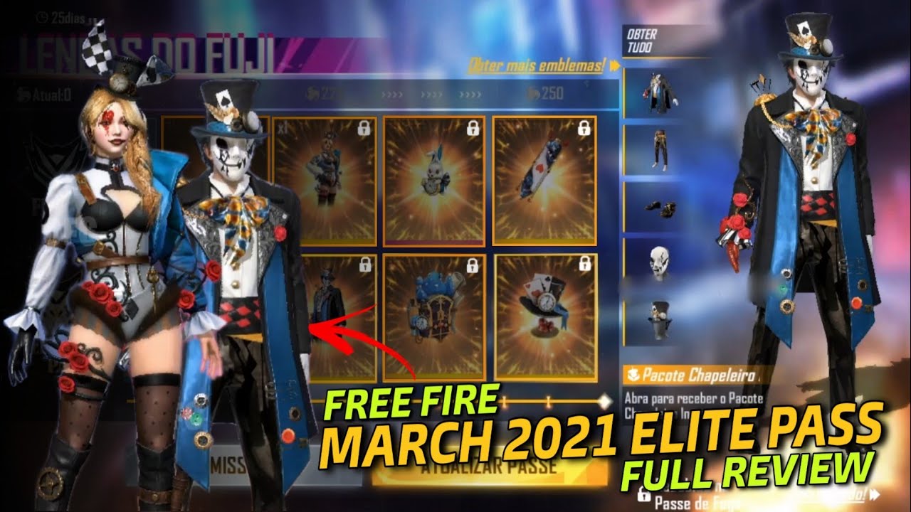 Free Fire March 2021 Elite Pass Full Details 😯 March 2021 Ka Me Kya Kya Aayega ?