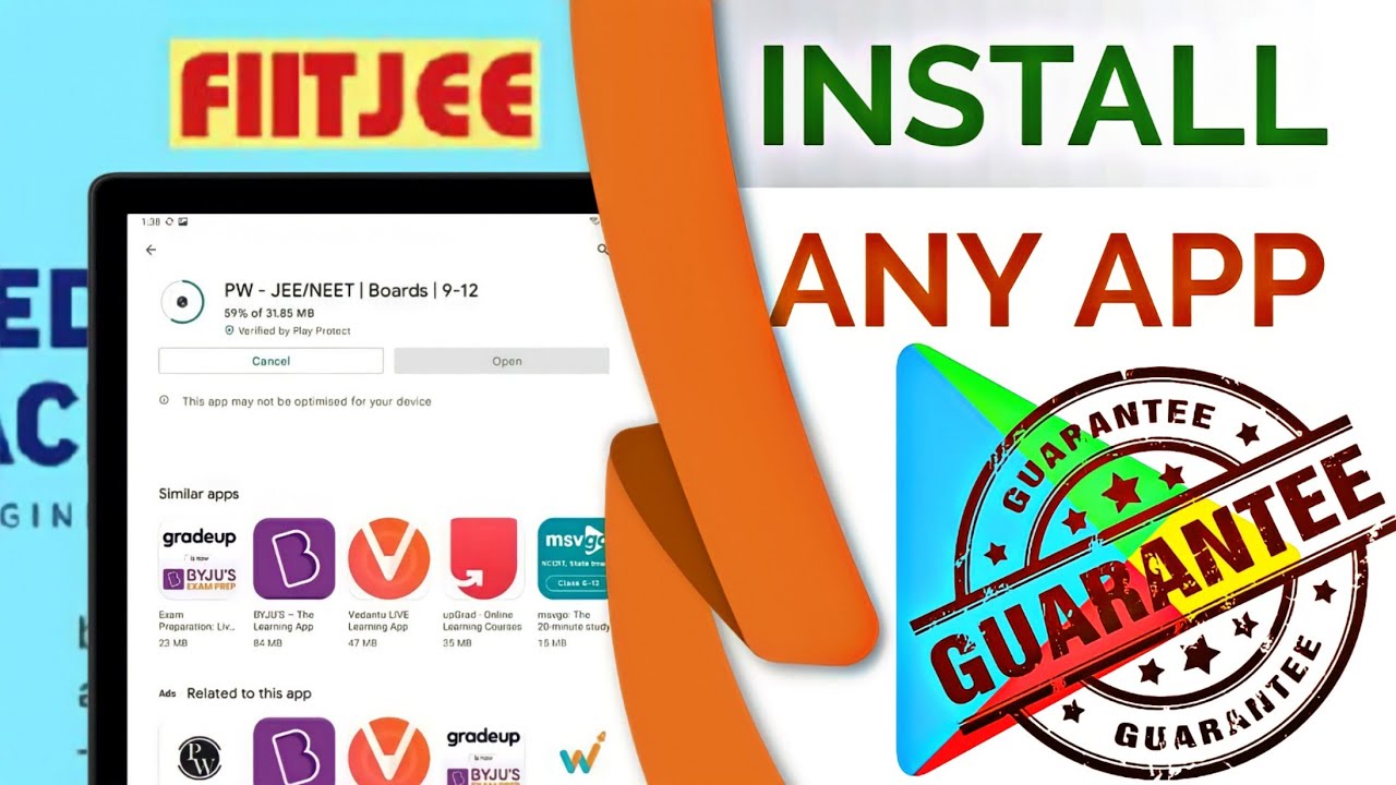 Install apps in fiitjee tab fiitjee tab me youtube kaise use kare