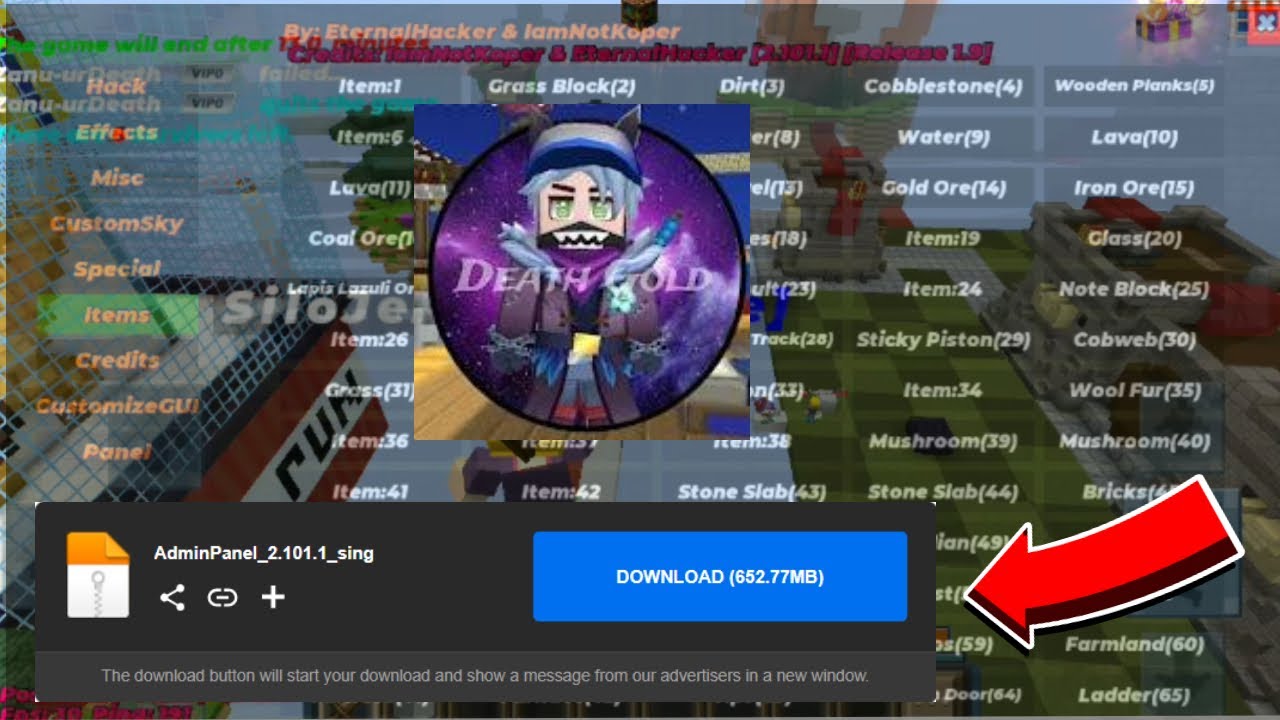 Blockman go admin panel 1.101.4 media fire - YouTube