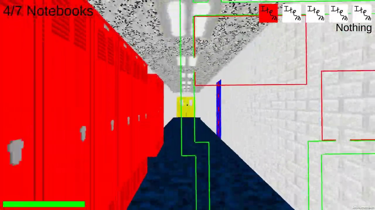 Baldi's Basics Full Game - Extremely Early Gameplay With Placeholders Galore - The full version of Baldi's Basics has reached a playable point of 
development! As you can see in this video, you can collect the required number of notebooks 