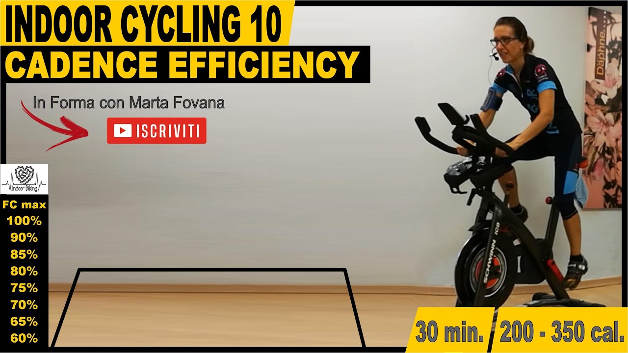 High & Low Cadence Efficiency Indoor Cycling Workout // 30 minuti di