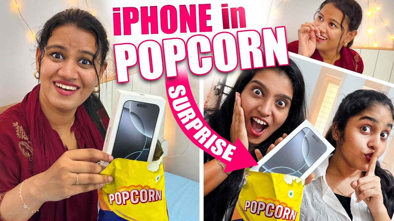 Popcorn-ന് ഉള്ളിൽ iPhone 😍 | Biggest Surprise for Shami 🔥 | Pullothi