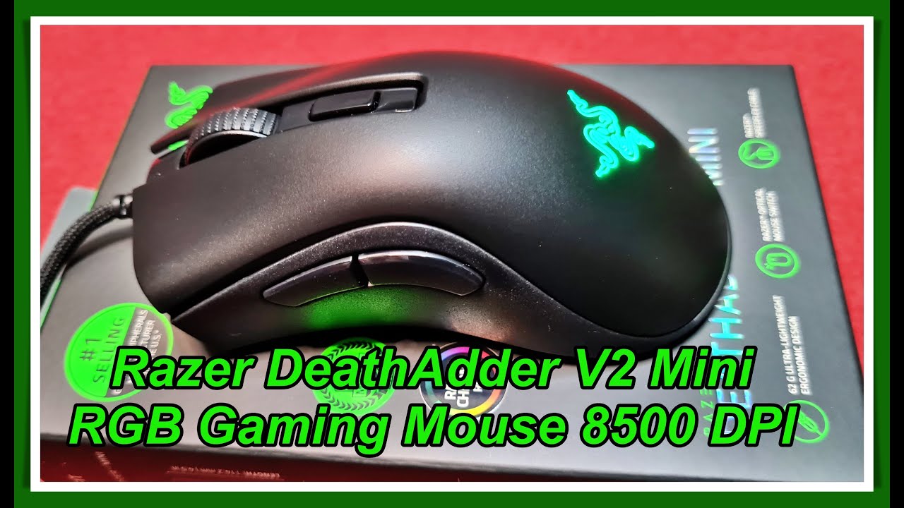Razer DeathAdder V2 Mini RGB Gaming Mouse 8500 DPI - YouTube
