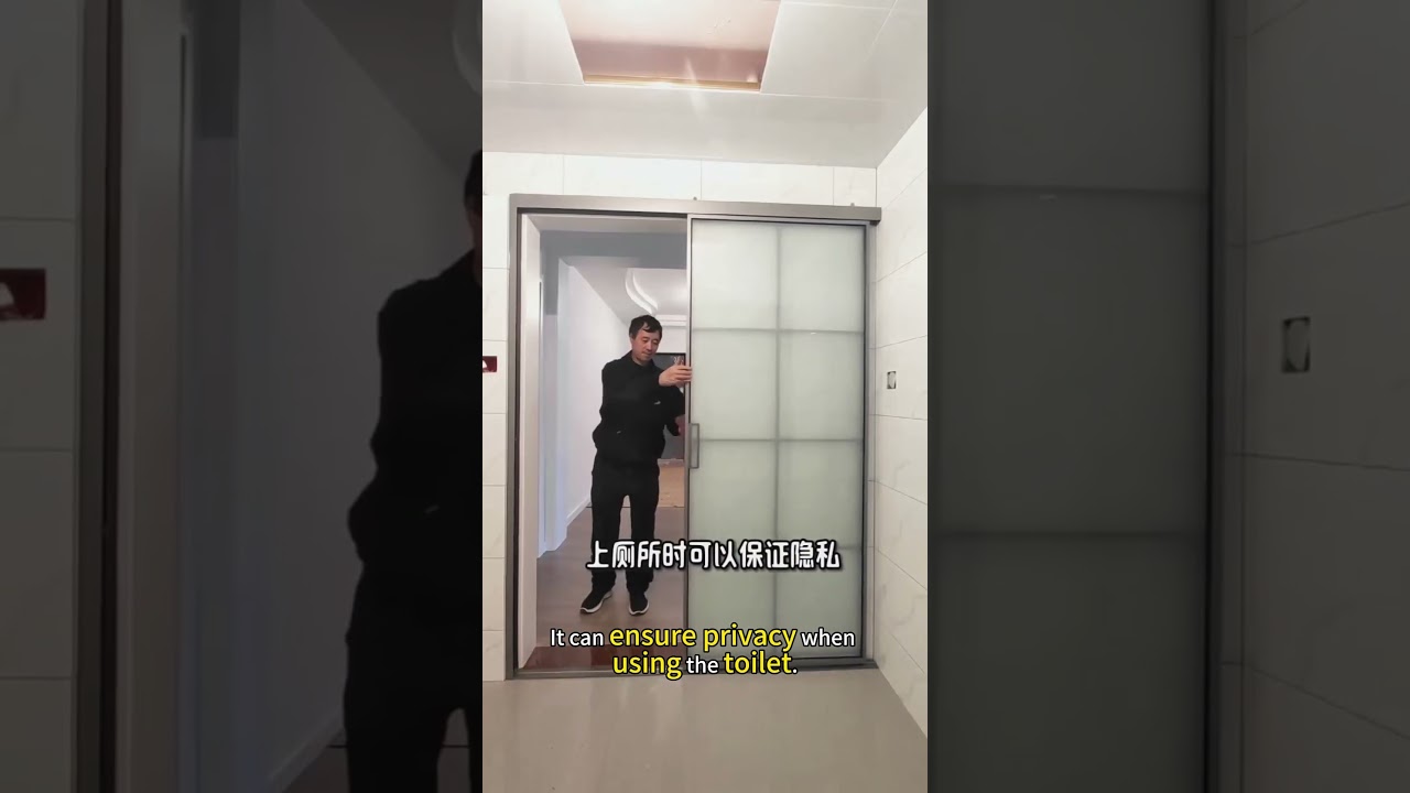 Bathroom waterproof sliding door 