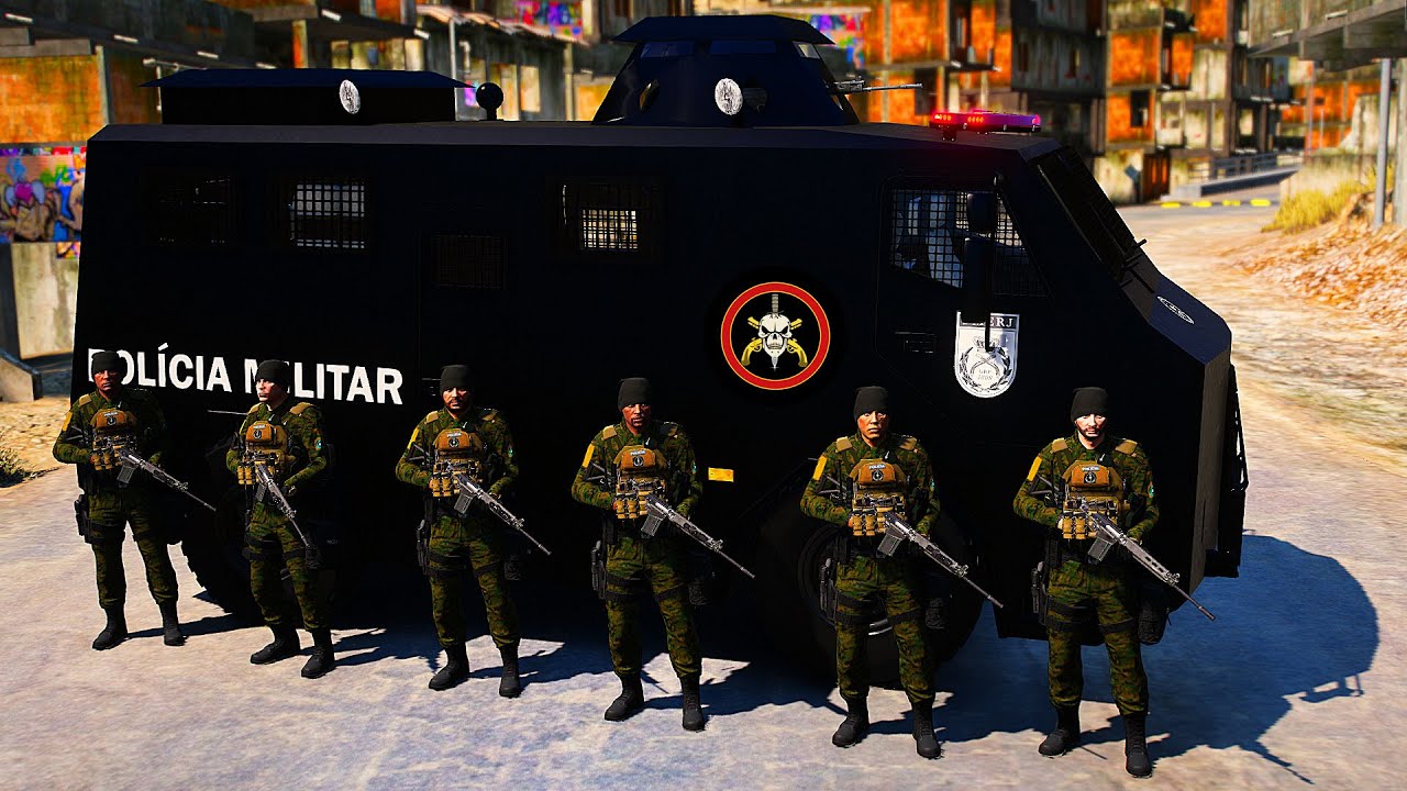 CAVEIRÃO DO BOPE INVADE COMUNIDADE | GTA 5 POLICIAL