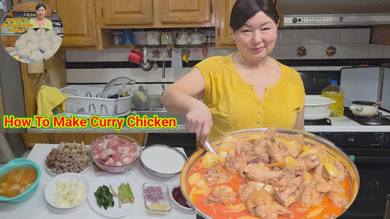 របៀបធ្វើសម្លការីសាច់មាន់. How To make Curry Chicken. 