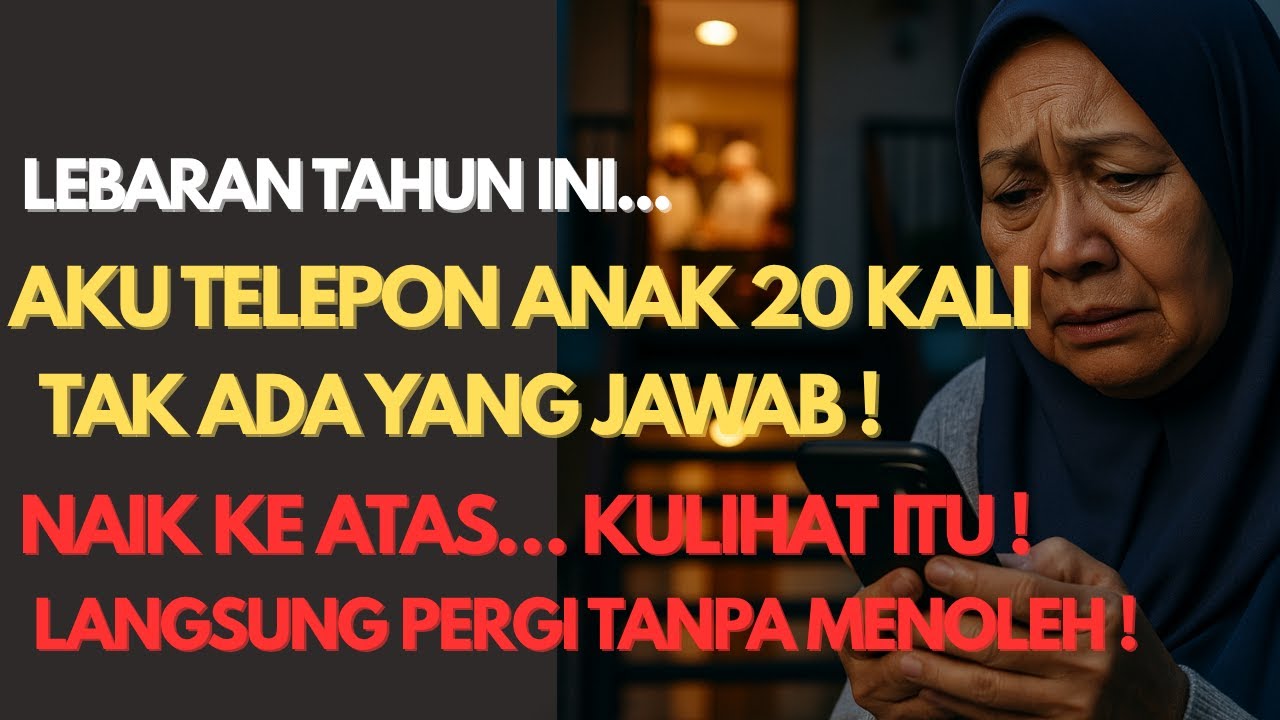 Aku 68 Tahun, Telepon 20 Kali Saat Lebaran Tak Dijawab… Naik ke Atas, Hatiku Langsung Hancur!