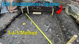 How to square up foundations using 3, 4, 5 method screenshot 4