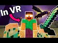 Fighting the Ender Dragon in VR! Herobrine Mod EP 8!