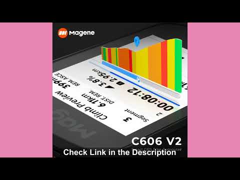Magene C606 V2 Touchscreen GPS Bike Computer with Wi-Fi, Bluetooth, Navigation and Climb Tracking