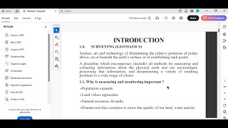 GEY 212  INTRODUCTION TO SURVEYING AND GEOMATICS