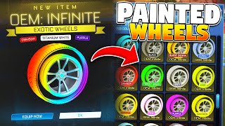 All Painted OEM: INFINITE Wheels On Rocket League!