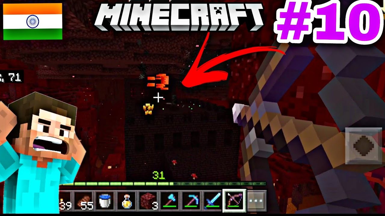 Minecraft Episode 10 I Found Nether Fortress In Minecraft Survival ...