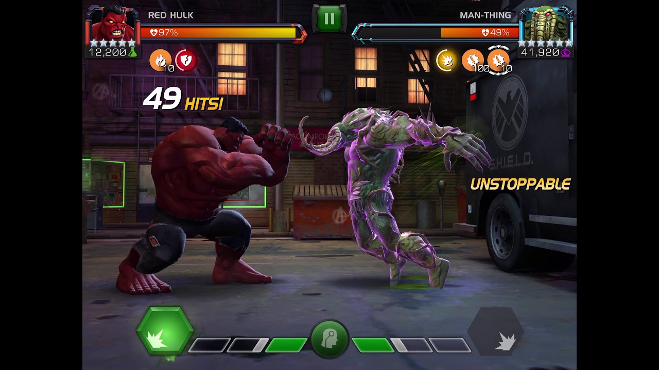 MCOC Red Hulk Slays 6.4 Berserker Barrage Man Thing(Best option?!)