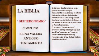 ORIGINAL: LA BIBLIA LIBRO QUINTO DE MOISÉS ' DEUTERONOMIO ' COMPLETO REINA VALERA ANTIGUO TESTAMENTO